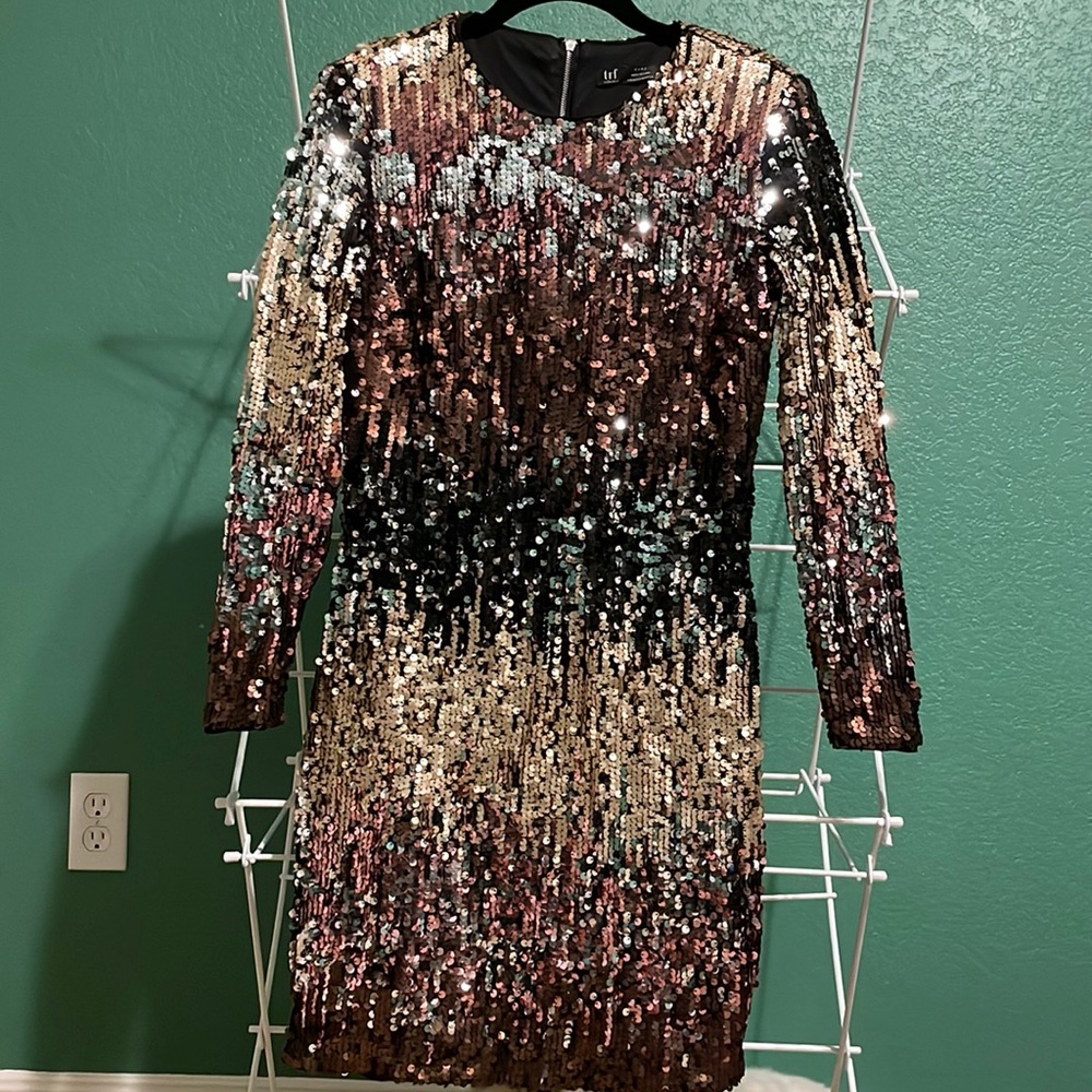 Sequin Ombré Bodycon Dress